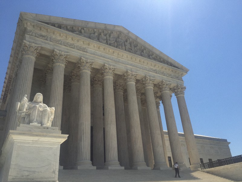 米連邦最高裁判所=2018年5月、高本耕太撮影