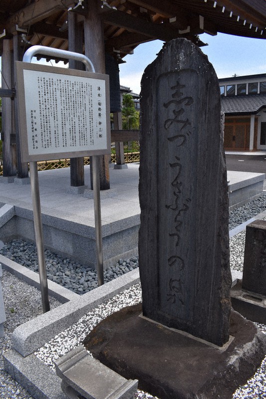 埼玉県羽生市の正光寺にある清水卯三郎の墓=2021年5月10日、中山信撮影