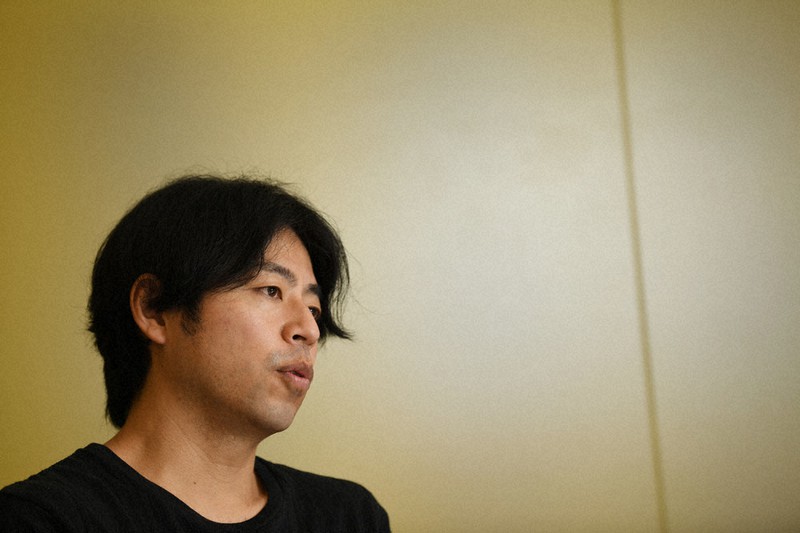 石井裕也監督=東京都目黒区で、内藤絵美撮影