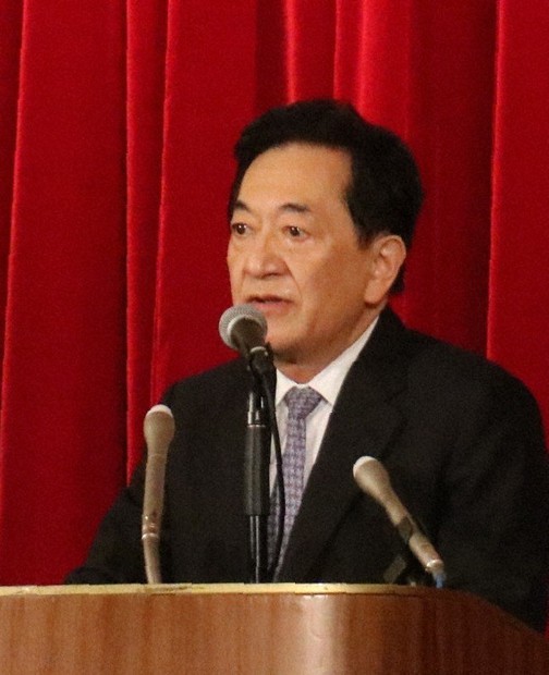 横浜市長選への出馬を表明する田中康夫氏=横浜市中区で2021年7月8日、高田奈実撮影