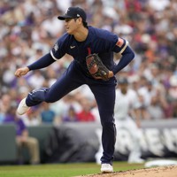 大谷翔平、オールスター戦に投打「二刀流」で出場 米大リーグ [写真