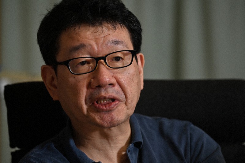 インタビューに答える作家の重松清さん=東京都世田谷区で2021年6月29日、大西岳彦撮影