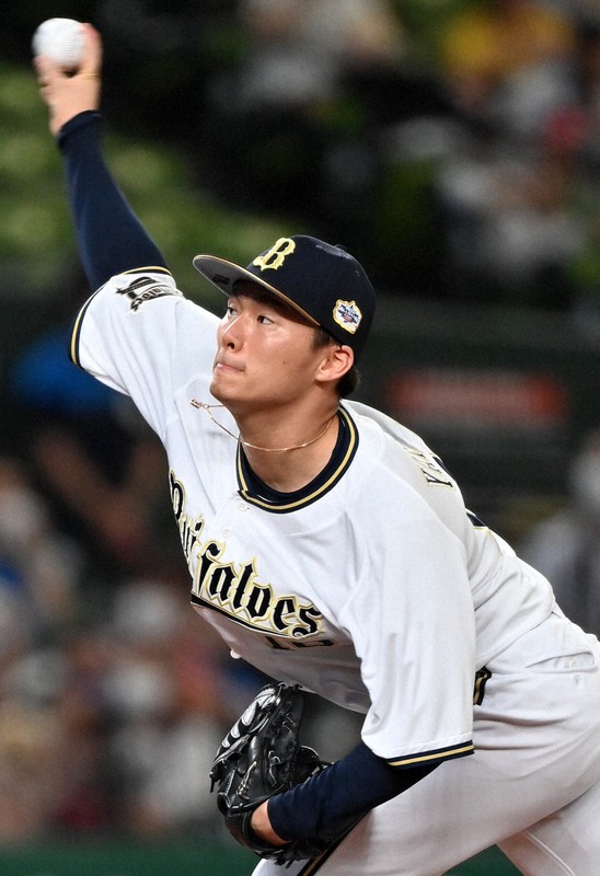 【全パ-全セ】全パの先発・山本=メットライフドームで2021年7月16日、大西岳彦撮影