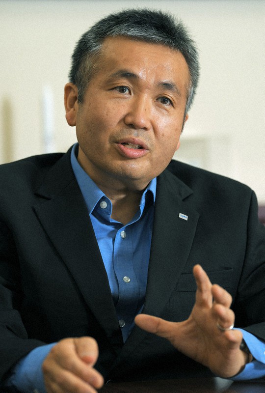 若田光一さん=東京都千代田区のJAXA東京事務所で2019年7月18日、手塚耕一郎撮影