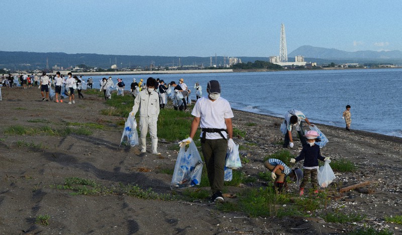 500人が参加した海岸清掃