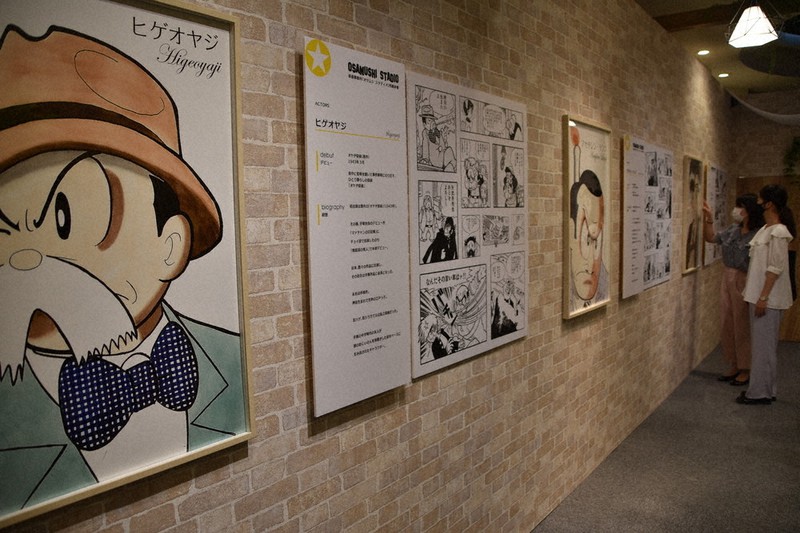 手塚治虫の作品を彩る個性的なキャラクターを集めた企画展=兵庫県宝塚市武庫川町で、土居和弘撮影
