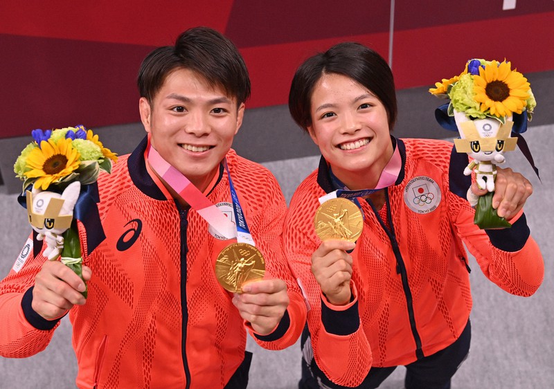 きょうだいで金メダル 阿部一二三も優勝 柔道男子66キロ級 [写真特集1