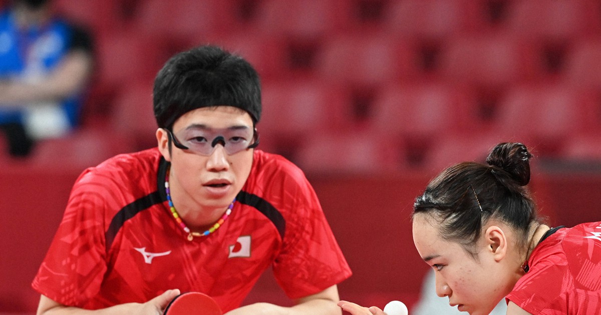 屋内でなぜ？ 水谷隼の「叫んでもズレない」サングラスの秘密 | 毎日新聞