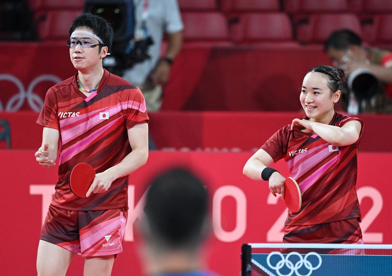卓球 水谷隼・伊藤美誠組が金メダル 日本卓球界初、悲願達成 [写真特集