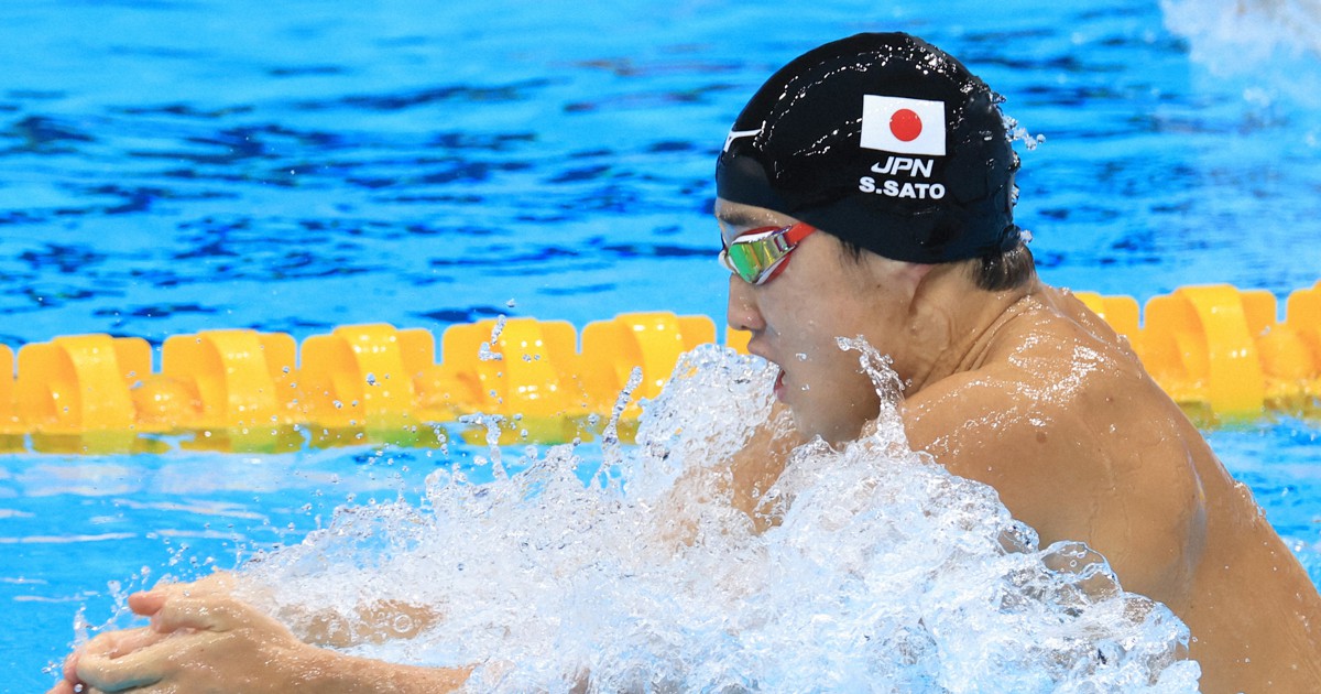 佐藤翔馬「残ったのが奇跡。感覚つかめてない」200m平泳ぎ準決勝へ