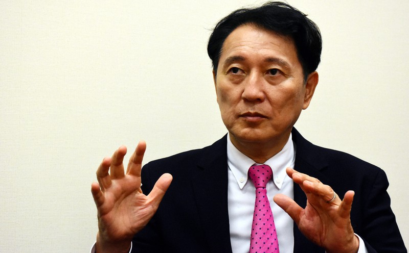 末松義規氏=須藤孝撮影