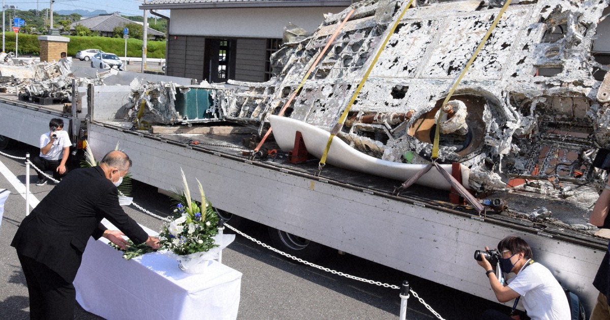 種子島で引き揚げの九七艦攻、宇佐市へ到着 平和の尊さ継承へ | 毎日新聞