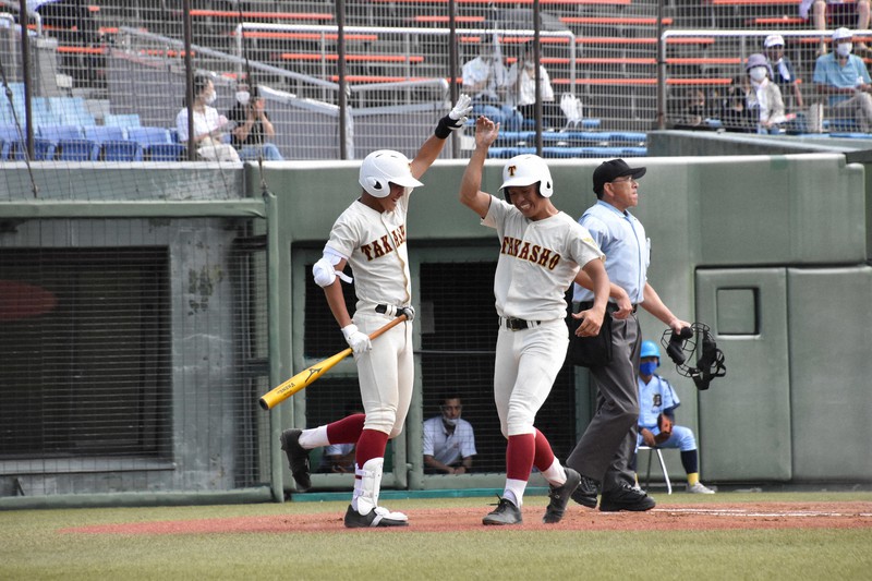 富山県　高岡商業高校野球部　公式試合用ユニフォーム＆ベーTセット　高校野球 高岡商が4大会連続21回目の甲子園出場へ 全国高校野球富山大会 | 毎日新聞