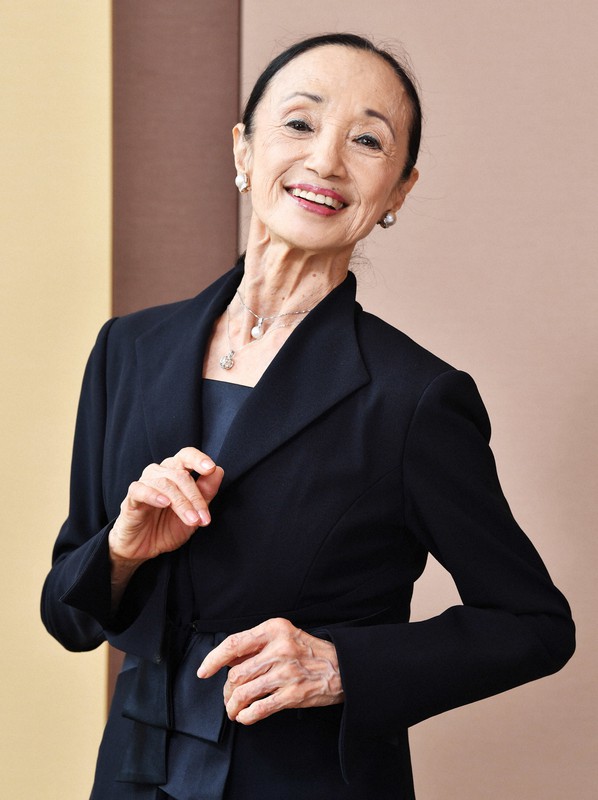 公演への意気込みを語る松山バレエ団の森下洋子さん=大阪市北区で2021年7月15日、菱田諭士撮影
