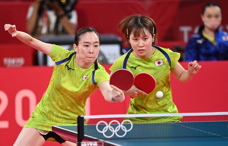 石川佳純 平野美宇ペアで勢い 卓球女子団体 圧巻の決勝切符 毎日新聞
