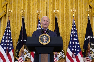 バイデン米大統領＝ワシントンで3日、AP