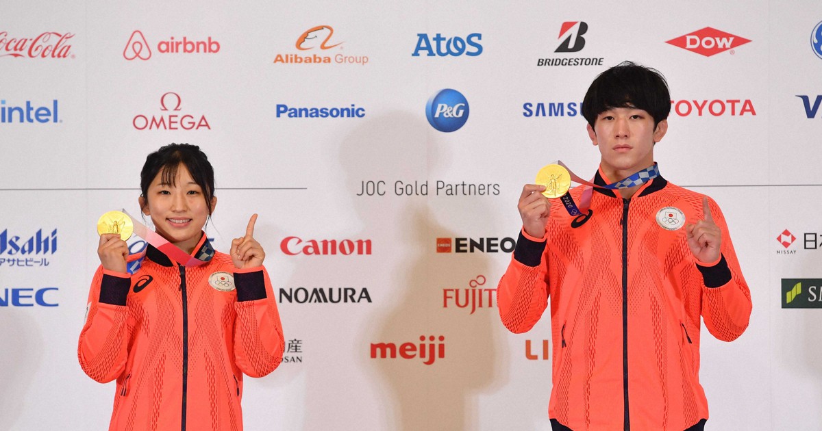 レスリング乙黒拓斗 まだ夢のよう 須崎優衣 さらに高みを 毎日新聞