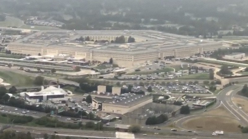 米国防総省の本庁舎「ペンタゴン」=高本耕太撮影