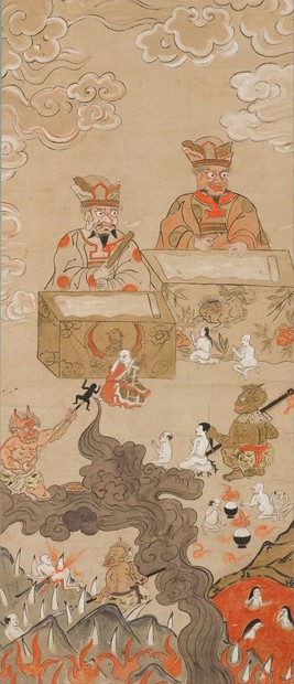 特別展 重要文化財修理完成記念 十王図／2 丁寧な筆致、両親供養か