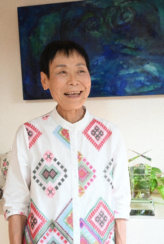 仲村久代さん=栃木県小山市内で2021年8月19日、御園生枝里撮影