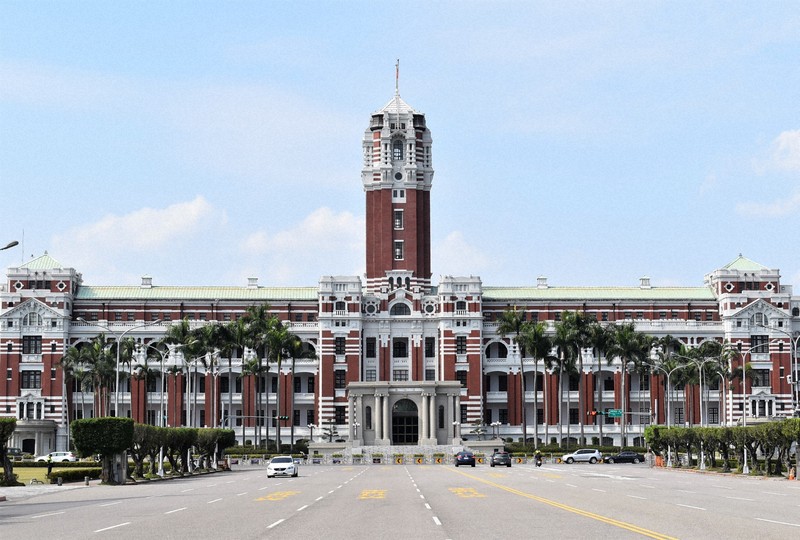 台湾の総統府=台北市中正区で2020年2月2日、福岡静哉撮影