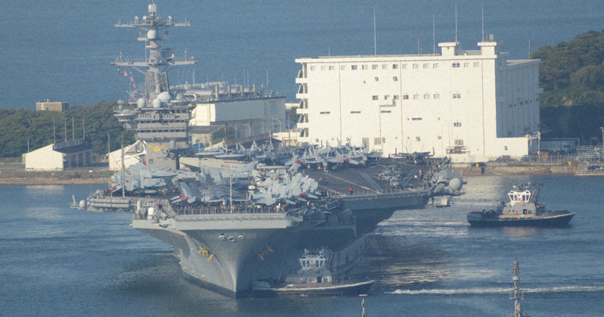 米原子力空母が寄港 補給目的で短期間 横須賀 ／神奈川 | 毎日新聞
