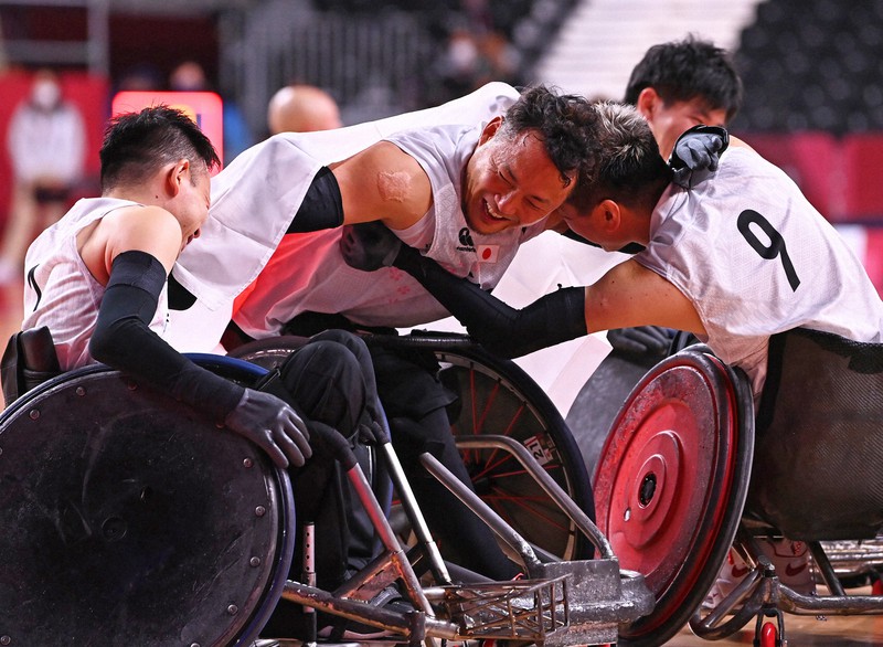 車いすラグビー 日本が2大会連続の銅メダル 3位決定戦制す 毎日新聞