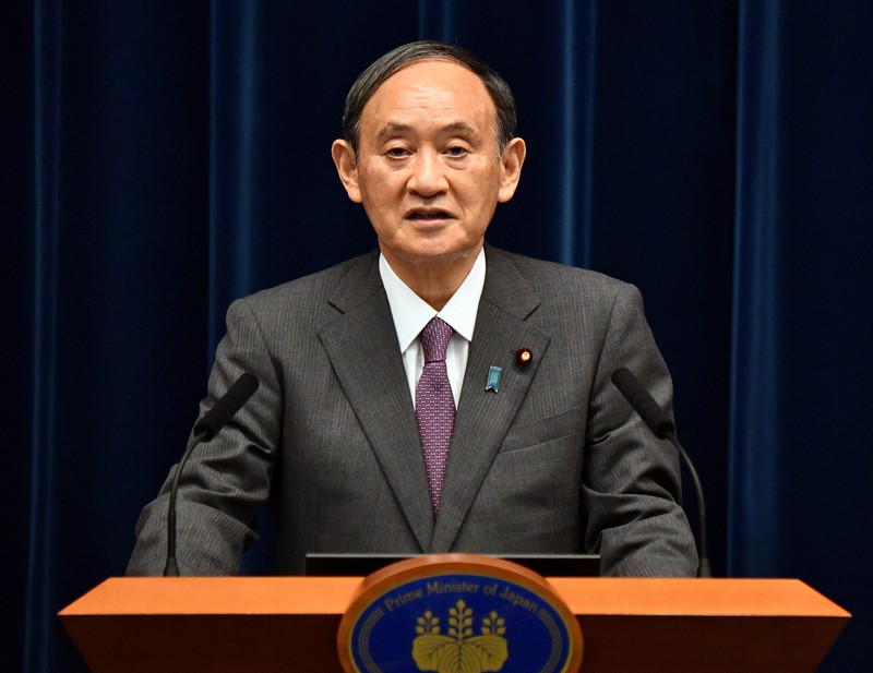 菅義偉首相＝首相官邸で2021年8月25日、北山夏帆撮影