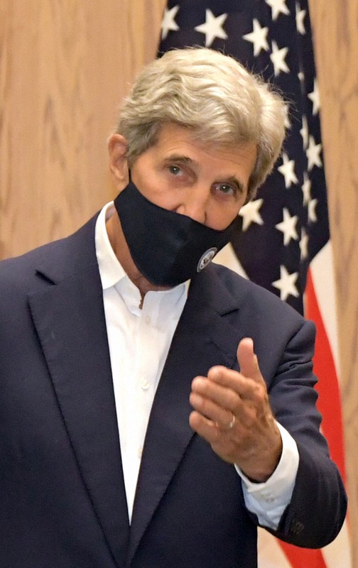 ジョン・ケリー米国気候問題担当大統領特使=首相官邸で2021年8月31日午後3時17分、竹内幹撮影