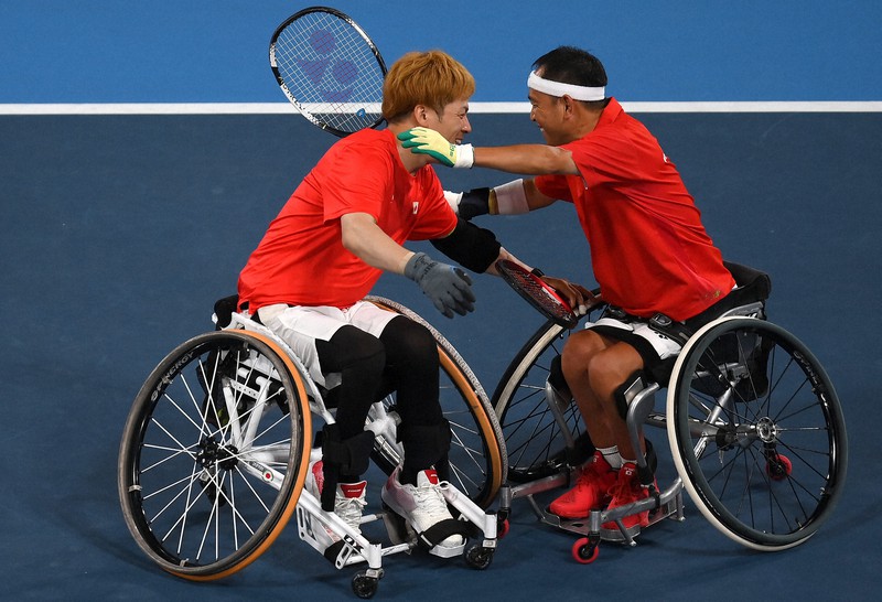 車いすテニス 諸石光照 菅野浩二組が銅メダル 深夜の死闘制す 毎日新聞