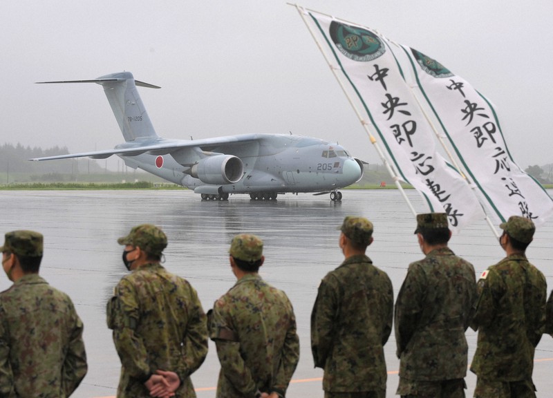 アフガン派遣の自衛隊輸送機が帰国 邦人の退避は1人 | 毎日新聞