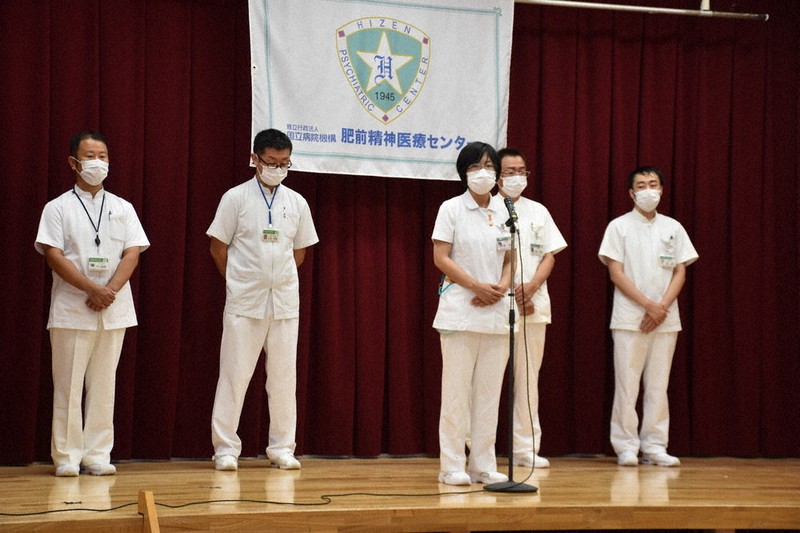沖縄県に派遣された看護師5人が報告会を行った