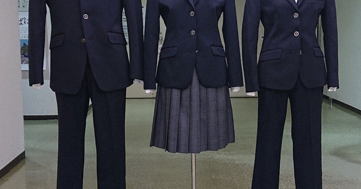 中津市中学制服 上着ブレザー、キュロットも 詰め襟、セーラー服見直し