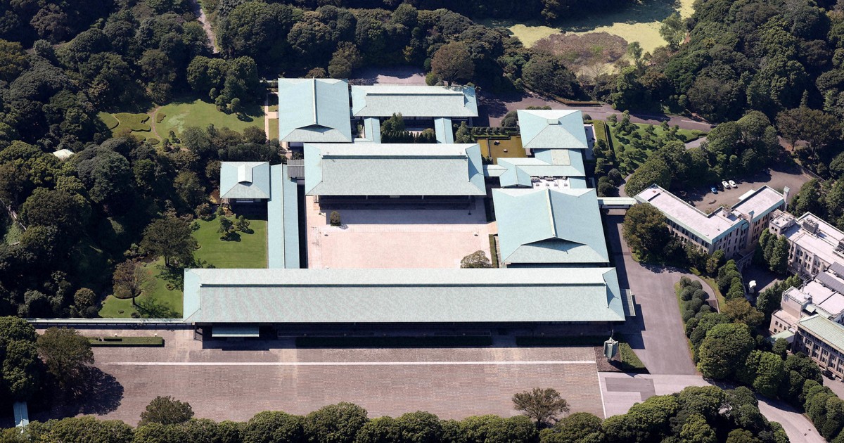 皇居・宮殿で作業中の宮内庁職員が死亡 水漏れ点検、脚立から