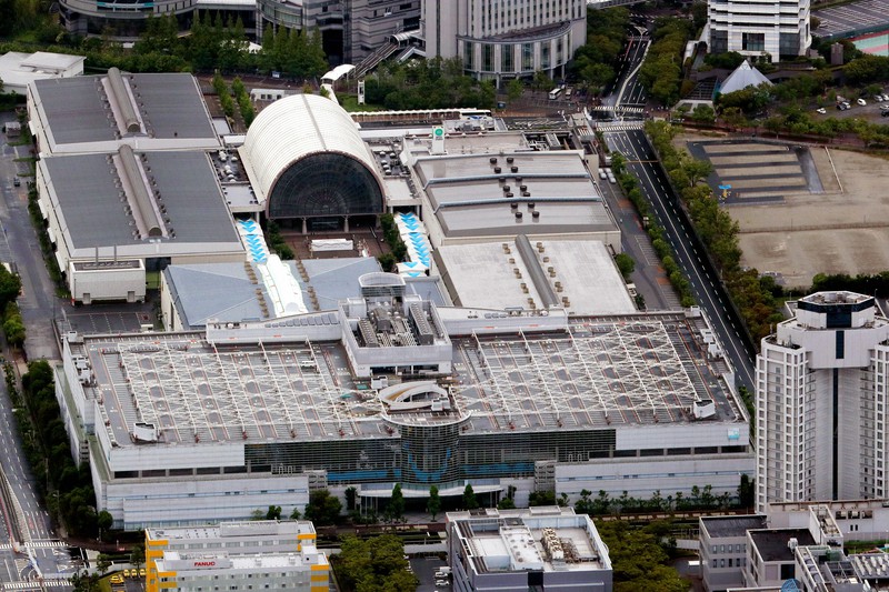 大規模展示施設「インテックス大阪」=大阪市住之江区で(代表撮影)