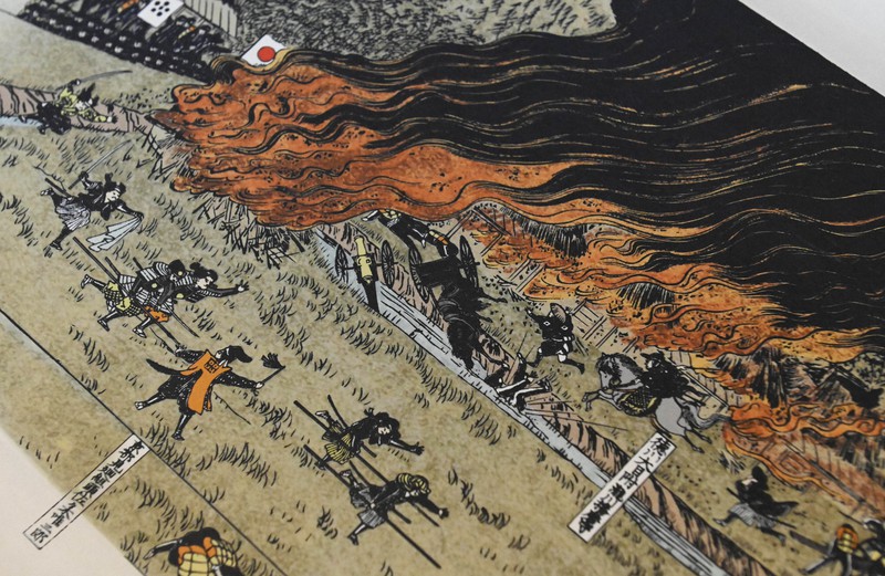 戊辰戦争絵巻」鮮やかに デジタル技術で彩色、仁和寺で公開 | 毎日新聞
