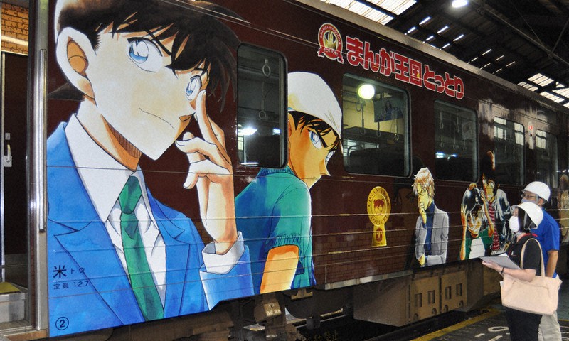 新たに登場した「探偵車両」=鳥取県米子市の後藤総合車両所運用検修センターで、柴崎達矢撮影