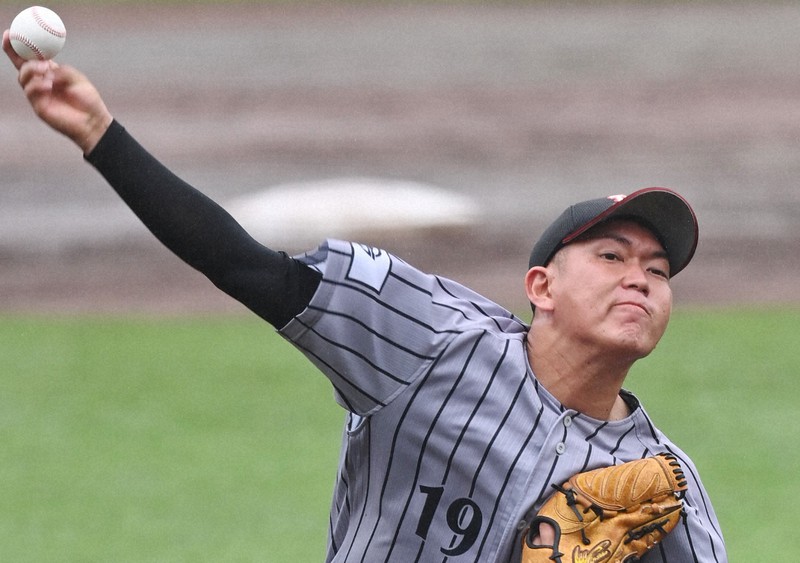 三菱自動車倉敷オーシャンズの広畑=ほっともっとフィールド神戸で2021年7月2日、小松雄介撮影
