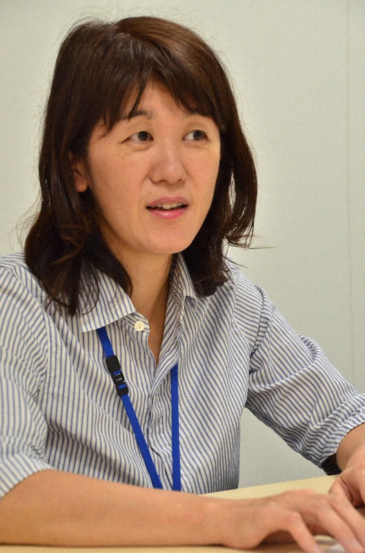 横浜市の都市デザインについて語る梶山祐実さん=同市中区の市役所で2021年9月27日、樋口淳也撮影
