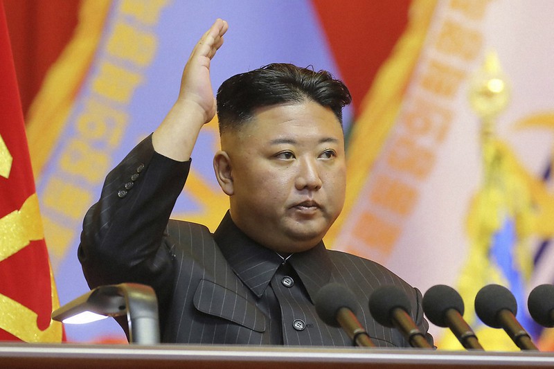 北朝鮮の金正恩朝鮮労働党総書記=平壌で2021年7月30日、AP