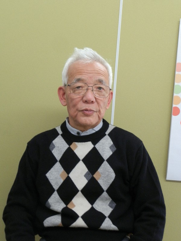 真鍋淑郎氏=名古屋市で2013年12月13日午後0時21分、大場あい撮影