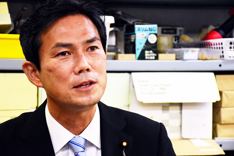 後藤祐一氏=須藤孝撮影
