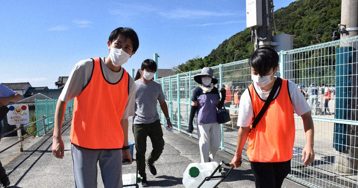 水管橋崩落 トイレ 消火 綱渡り 要支援者に水配達も 和歌山 毎日新聞
