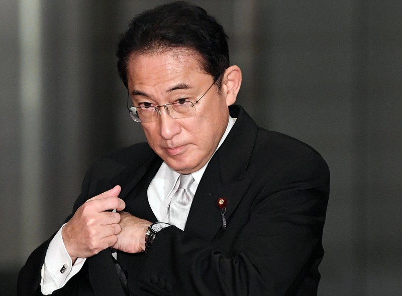 岸田文雄首相=首相官邸で2021年10月6日、竹内幹撮影