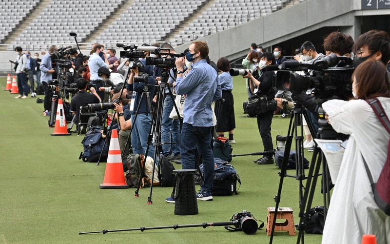 パラネットはパラスポーツ大会で報道対応などの運営も担っている=大西岳彦撮影