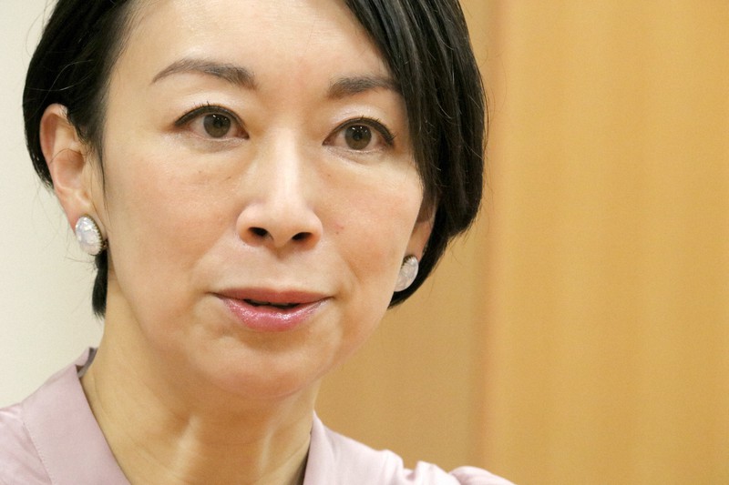 山尾志桜里氏=岡本同世撮影