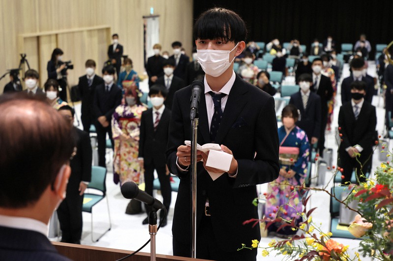 10年ぶり大熊町に新成人の笑顔 原発事故後初の成人式 毎日新聞