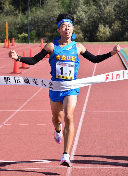 全国高校駅伝：県予選 青森山田、男女V 大会新記録／区間賞独占 ／青森