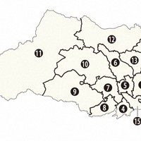 埼玉県内衆院小選挙区の区割り