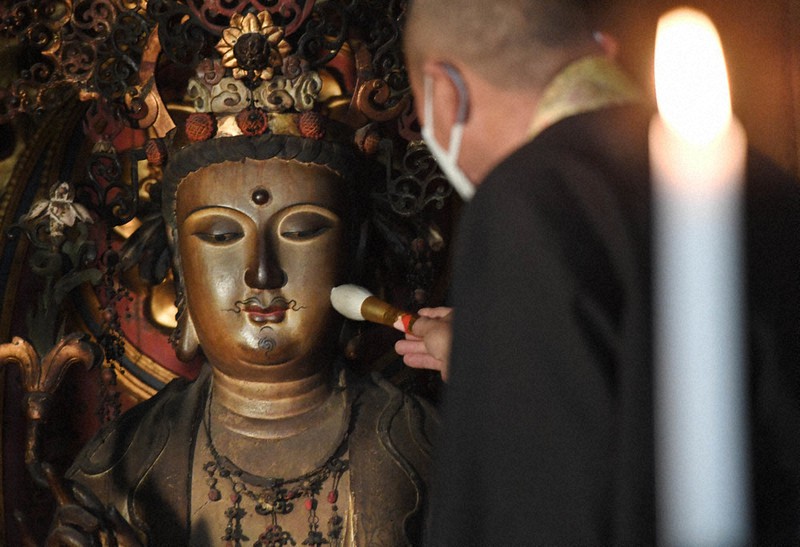 法音院【見どころと御朱印】不空羂索観音と七福神・寿老人 - 花鳥参拝帖